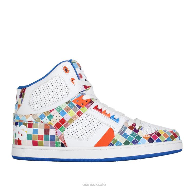 Unisex Shoe White/Mosaic Osiris NYC 83 Clk L2J6J19 [L2J6J19